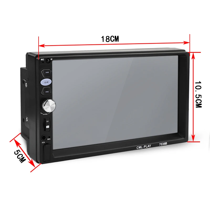 Автомобильный стерео Bluetooth 7 &quotHD сенсорный экран Экран MP5 плеер Поддержка