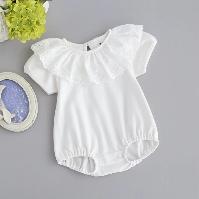 

Baby Girl Rompers Newborns Infant Toddler Girl Cotton Jumpsuits 2019 Summer New Newborn Bodysuit Twin Baby Clothing Short Sleeve