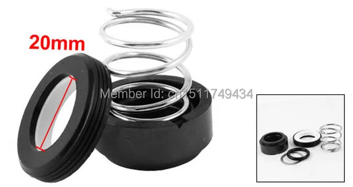 

Tube Sealing Coil Spring Rubber Bellows 20mm Pump Mechanical Seal 2pcs