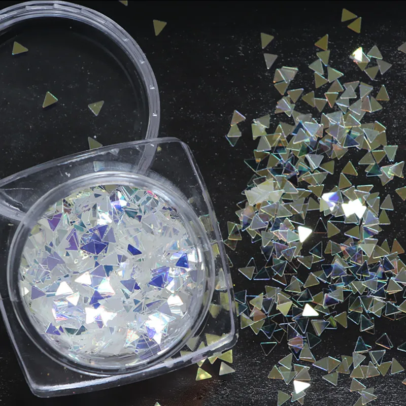 2g ультратонкий лазер для ногтей с синими блестками искусство яркие блестящие