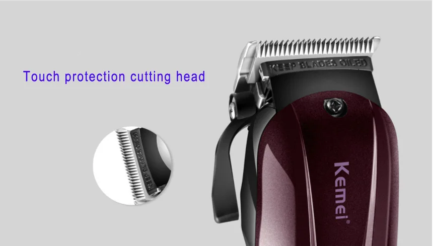 Kemei профессиональный электрический триммер для волос мощная машинка стрижки