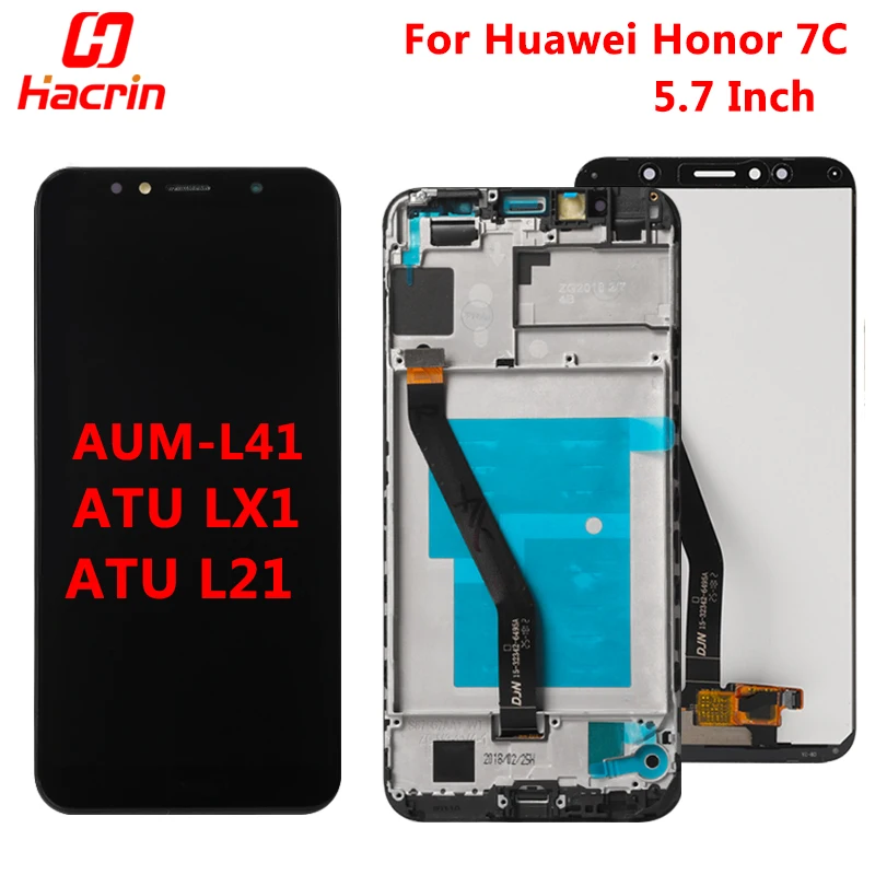Сменный сенсорный ЖК экран для Huawei Honor 7C 5 7 дюйма Русская версия|Экраны мобильных