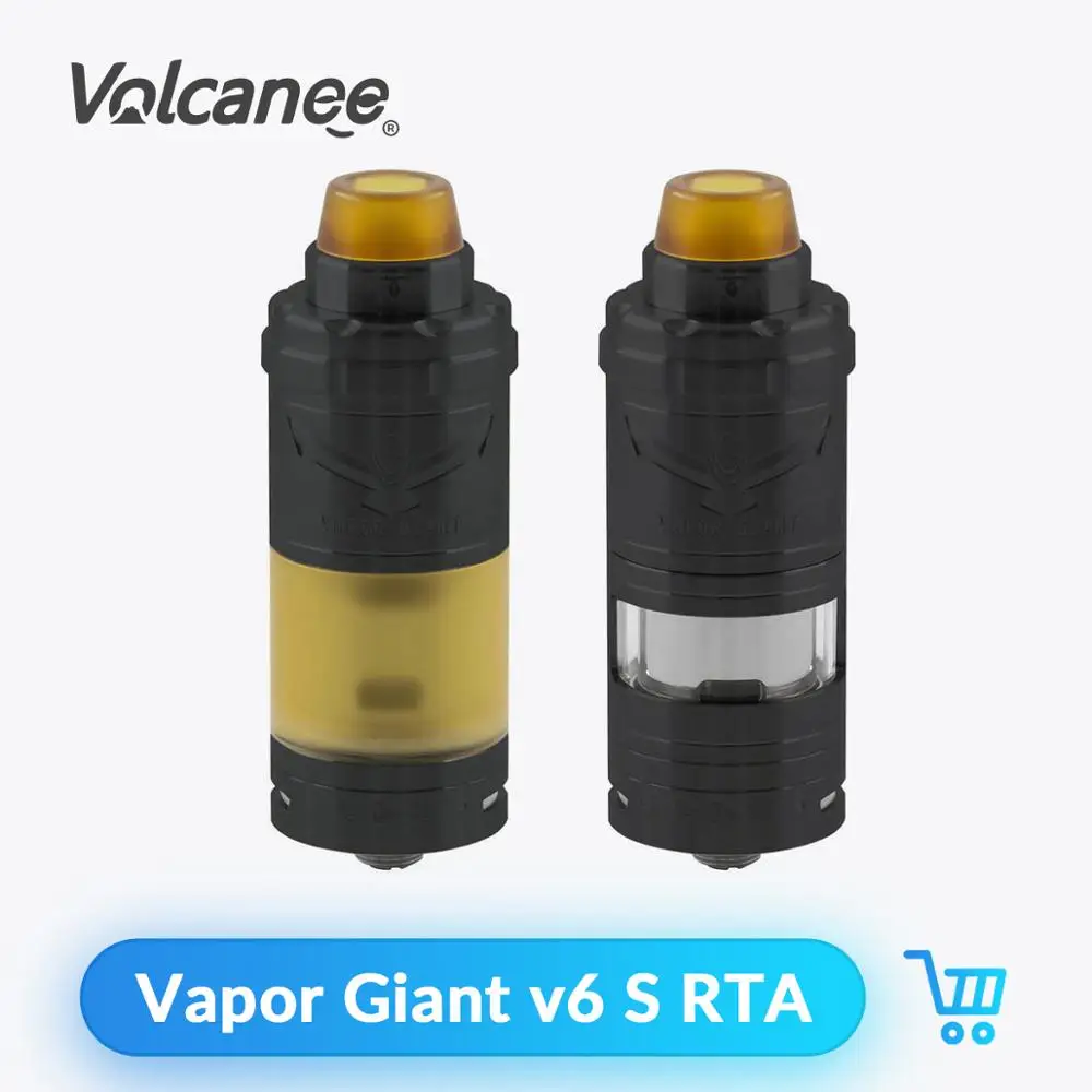 Испаритель Volcanee Shenray Vapor Giant V6 S Style RTA золотой черный серебристый атомайзер SS316 одна