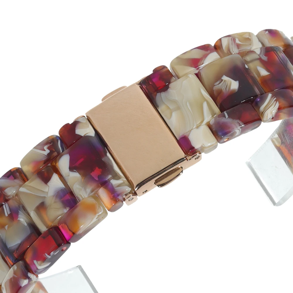 

Fashion Bracelet Wristband for Apple Watch 6 5 4 3 2 1 SE Resin Watch Band Strap with Apple iWatch 38mm 40mm 42mm 44mm Women Men