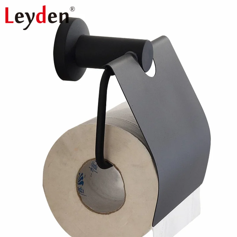 Leyden черный держатель для туалетной бумаги из нержавеющей стали крючок одежды
