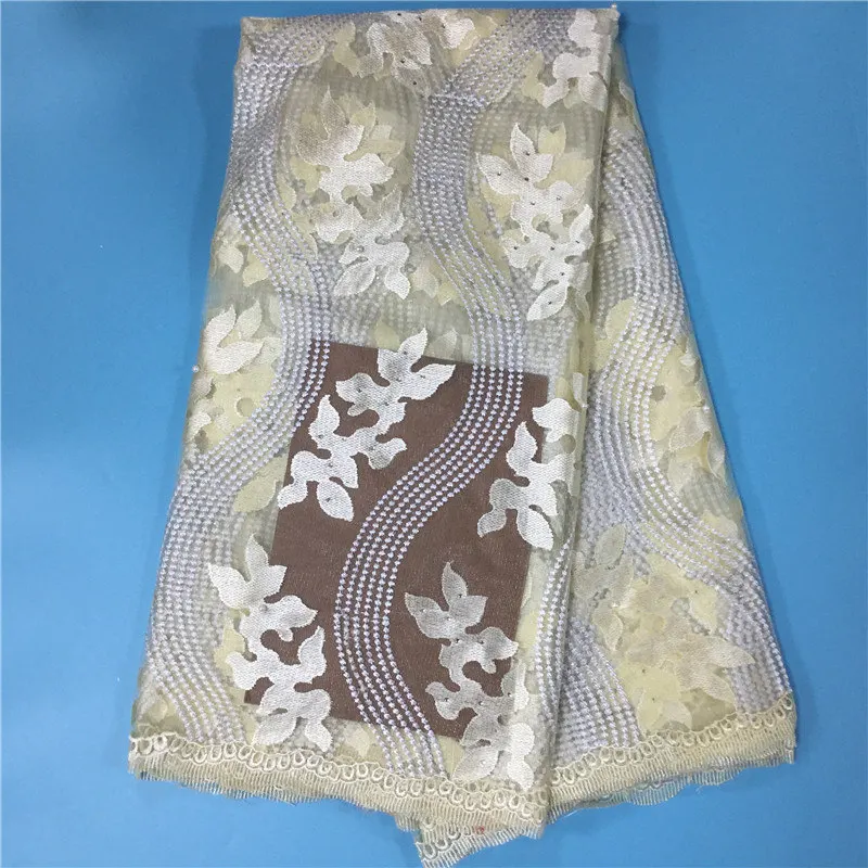 Последней африканской кружевной ткани 2017 Французский красный Чистая Ткань