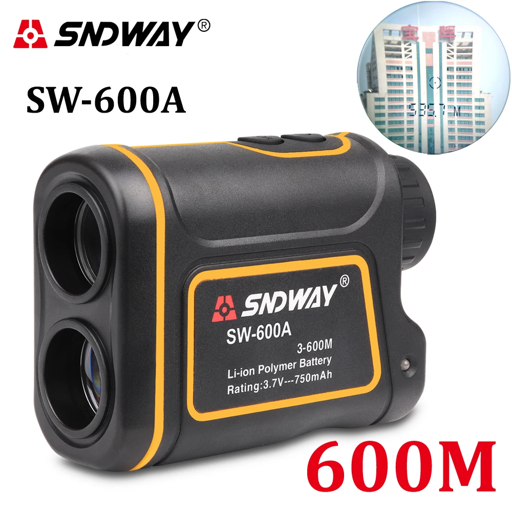 Лазер SNDWAY дальномер 600 м/1000 м/1500 м телескоп лазерная рулетка для охоты Гольф 7X