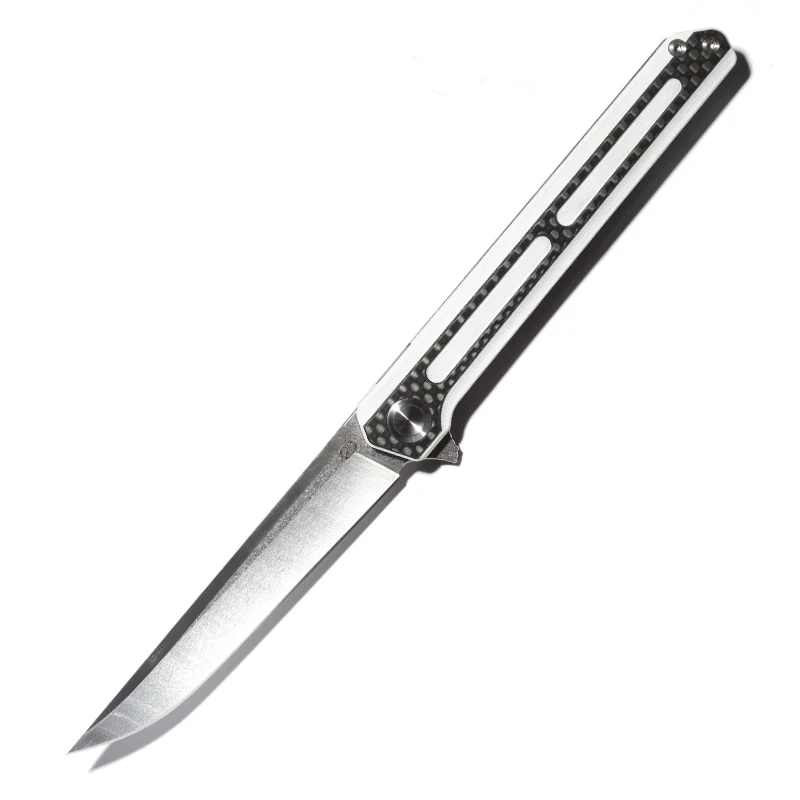 White STEDEMON C06 Тактика Складной нож 440C Лезвие KVT шарикоподшипник G10 Ручка Кемпинг Охота Открытый выживания Ножи EDC инструменты - Цвет: White