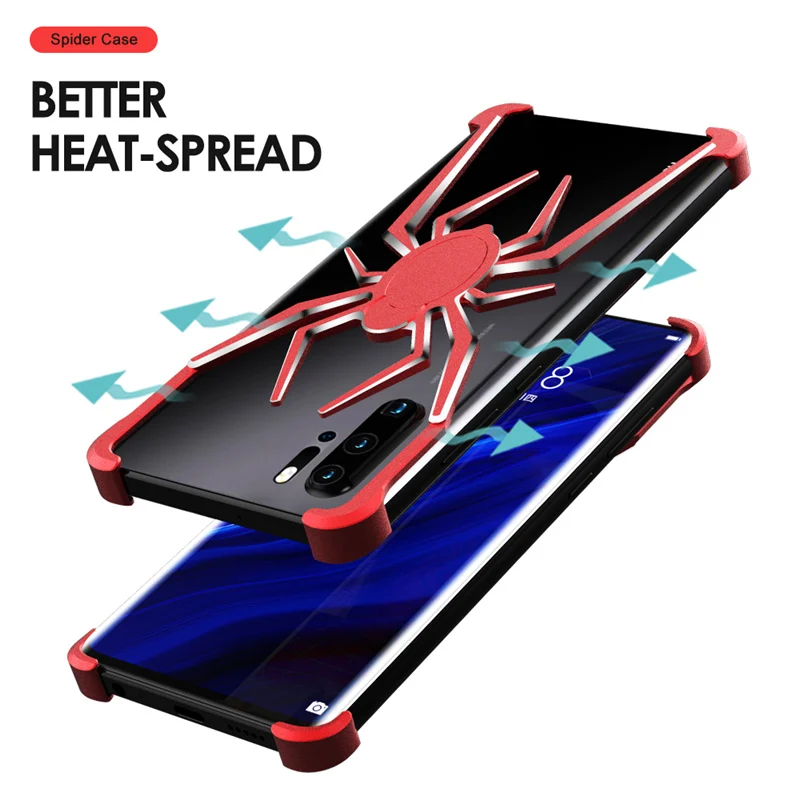 R-JUST для Huawei P30 Pro Spider алюминиевый сплав металлический бампер чехол Lite Nova 4e