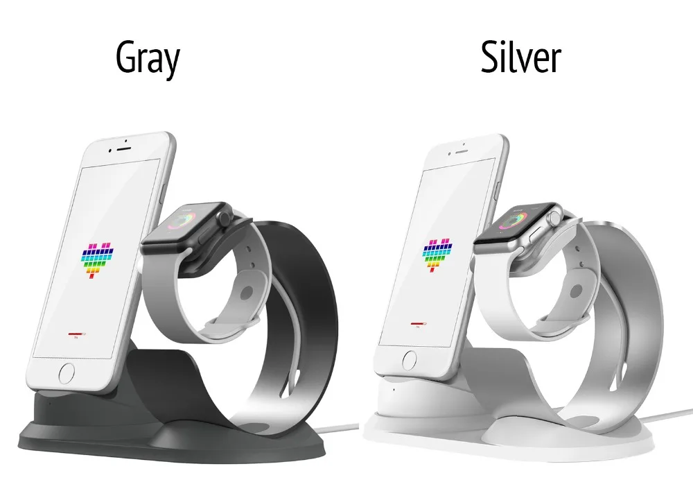 Зарядная док-станция для телефона, подставка для Apple Watch, алюминиевая подставка для мобильного зарядного устройства, держатель для телефона, зарядка для iPhone, поддержка