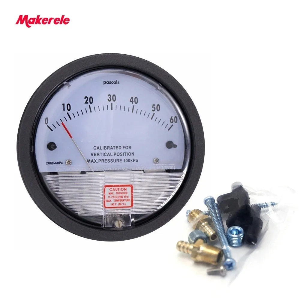Микроманометр TE2000 0 60PA высокой точности 1/8 &quotNPT измеритель давления