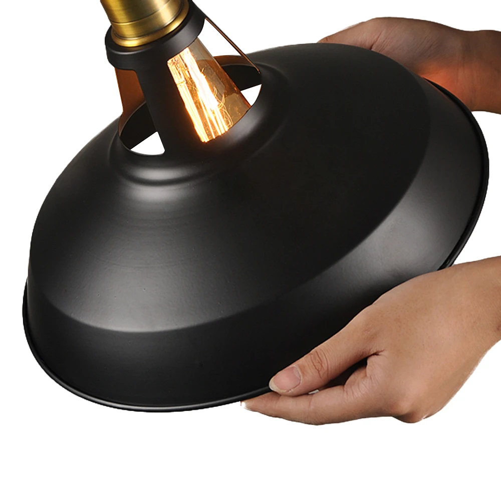 Винтажные подвесные светильники Лофт подвесной светильник Ретро абажур для