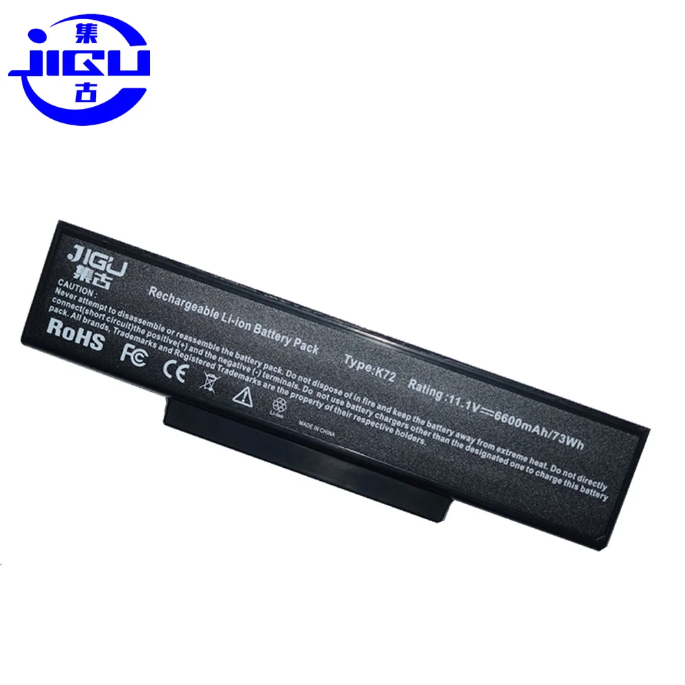 JIGU Новый 6600 мАч Батарея для Asus K72 K72JK K72JR K72F Серия ноутбуков A32 N71 70 NX01B1000Z NXH1B1000Z
