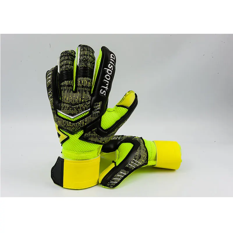 Дизайн, профессиональные футбольные вратарские перчатки, латексные защитные перчатки для детей и взрослых, футбольные вратарские перчатки - Цвет: 882 Green