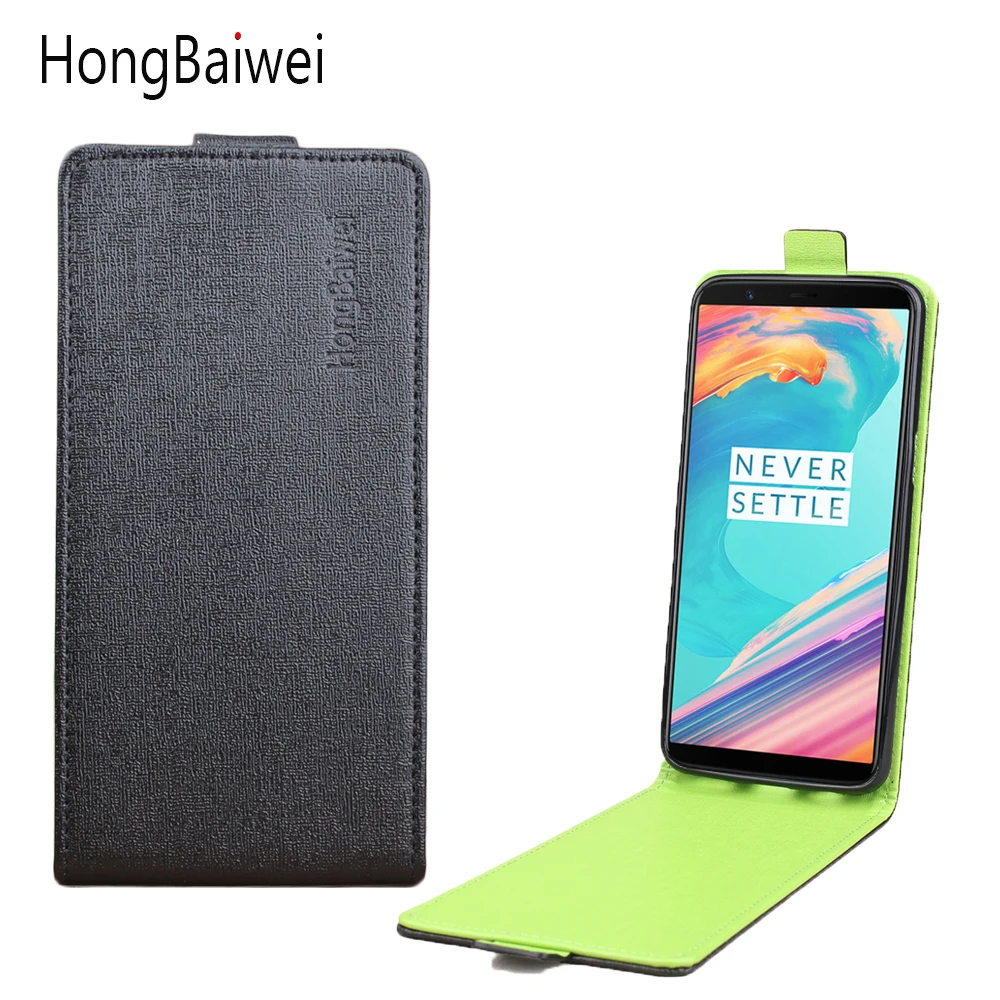 Зеленый дно для один плюс 5 т случае телефон крышку бренда отличный кожаный флип