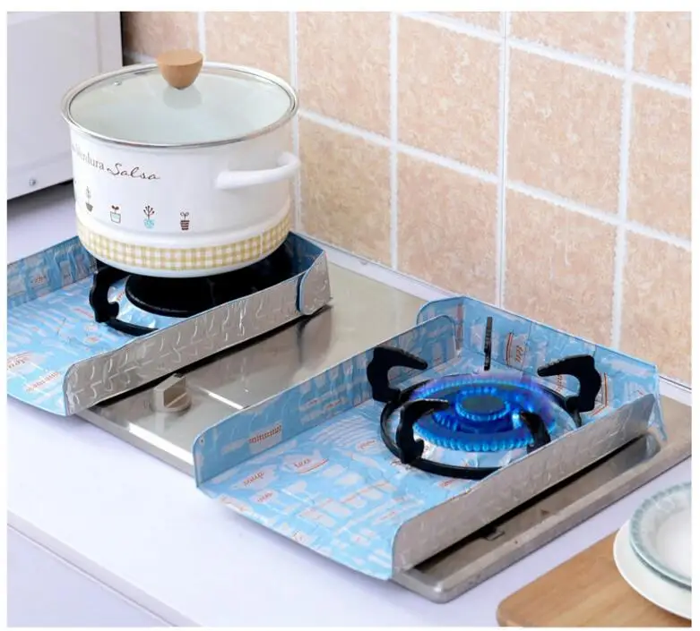 2 предмета алюминия Фольга анти нефть площадку газовая плита масло пластины