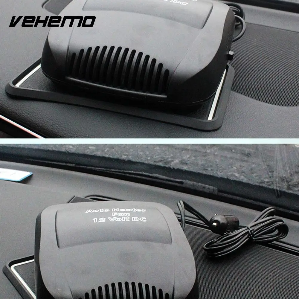 Vehemo DC 12V Black Demister Automobile Defroster Heater Fan Quick-Heating Cooler Electric Snow Melter | Автомобили и мотоциклы