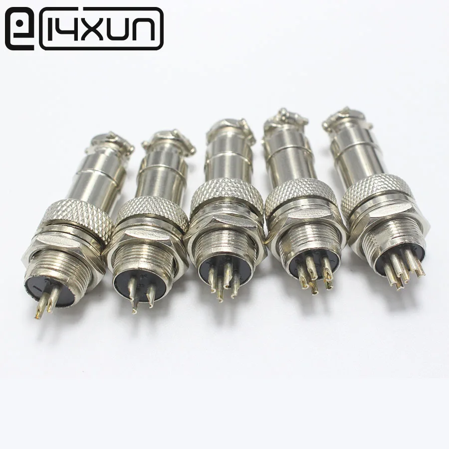 EClyxun 10 компл./лот GX12 XLR 12 мм 2 3 4 5 6 контактный разъем мужской аудио кабель адаптер