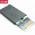 Модный чехол из натуральной кожи для визиток унисекс RFID сумочки высокого качества женские держатели для кредитных карт женские портмоне сумка