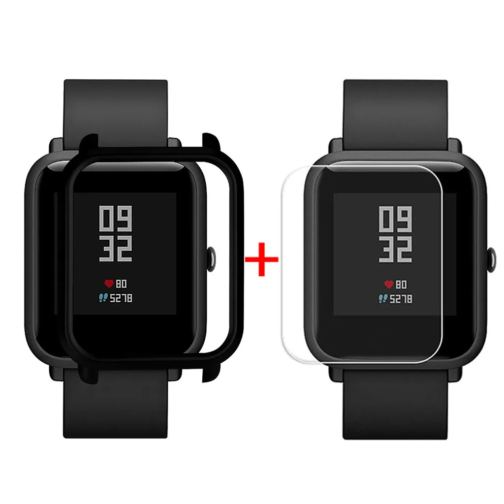Защитная пленка для экрана тонкий цветной чехол ПК защитный Huami Amazfit Bip Younth Watch с