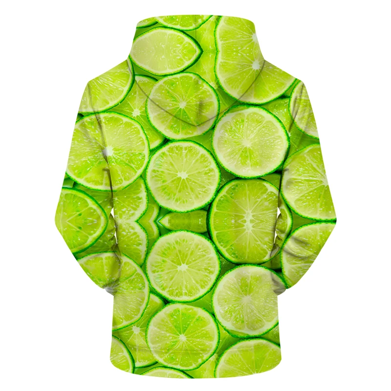 Зеленые оранжевые толстовки с капюшоном 3D принтом мужская и женская толстовка