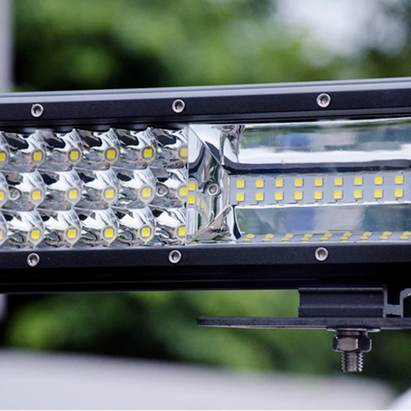 

1pcs Car Work Light Bar 12V 216W LED fog lights Headlight Bulb 6000K super bright auxiliary driving Lamp spotlight Roof light