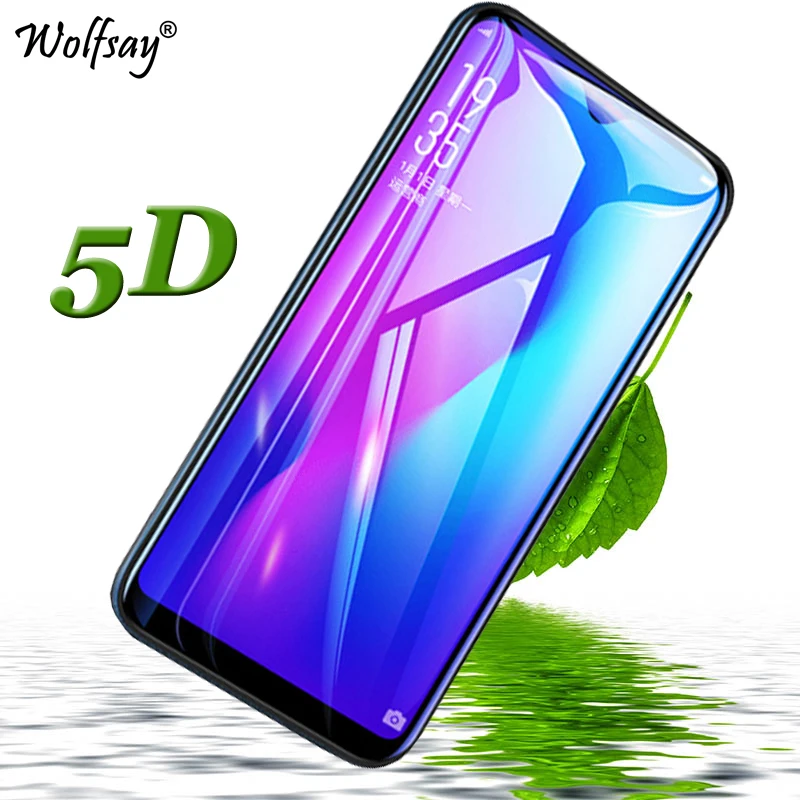 5D полное клеевое Защитное стекло для экрана OPPO R17 Pro закаленное Полное покрытие с