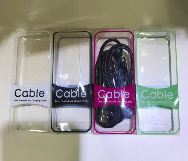 100 шт. коробки из ПВХ для iphone7 6s samsung 1 м 2 метра|pvc box|line cableline box |