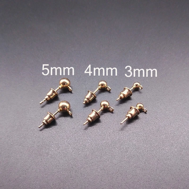 Металлические шпильки для ушей сделай сам 30 шт. иглы шариков и 100 застежек сережек