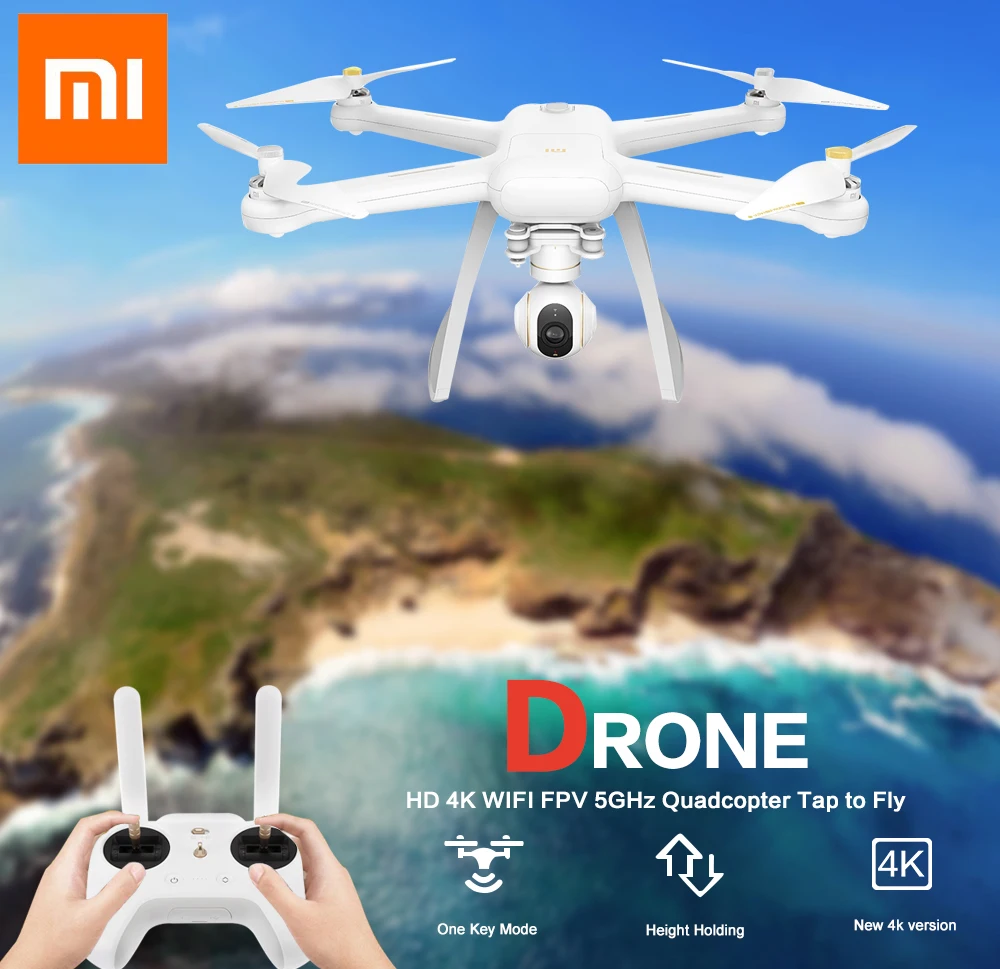 Оригинальный Xiaomi Mi Дрон английское приложение WI FI FPV 4 K Камера Квадрокоптер с