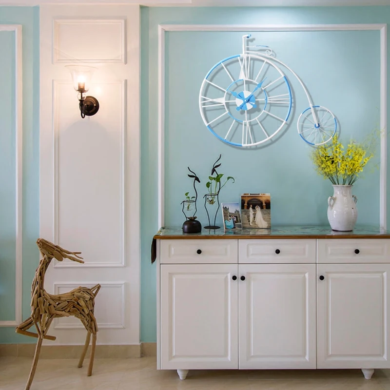 Большие настенные часы 20 дюймов ретро бесшумные креативная мода бар декор