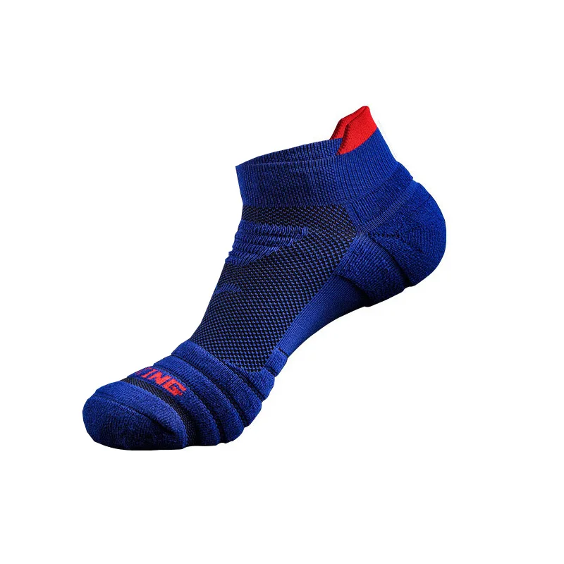 Blue Носки для бега, мужские, баскетбольные, дышащие, противоскользящие, для спорта, туризма, велоспорта, прогулок, женщин, для улицы, носки, хлопковые, спортивные, не впитывают пот, носки - Цвет: Blue