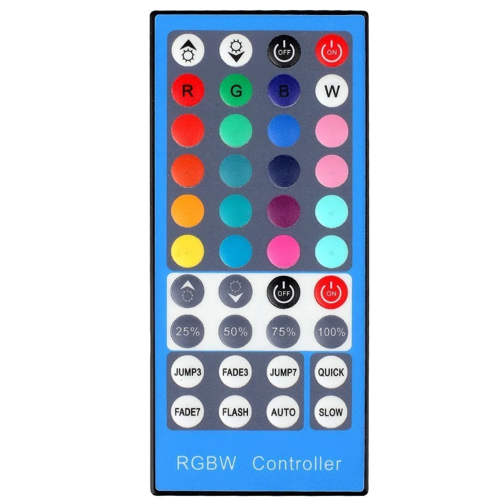 Conntroller 40Key RGBW/RGBWW SMD 5050 Светодиодная лента светильник DC 12V 24V 6A ИК инфракрасный пульт