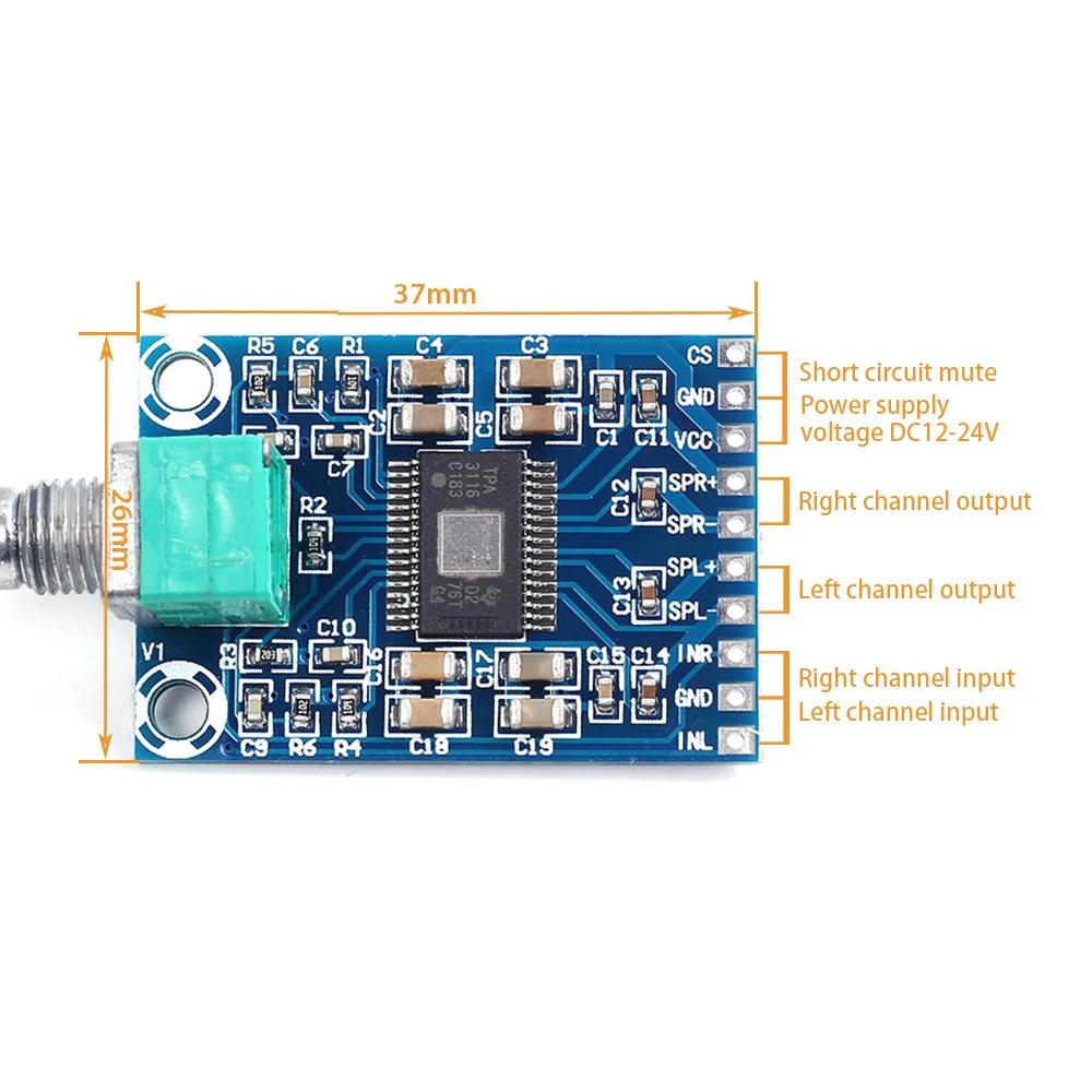 2*50 Вт 2*80 2*120 2*150 Мощность Bluetooth двухканальный цифровой усилитель модуль TPA3116D2 XH M548