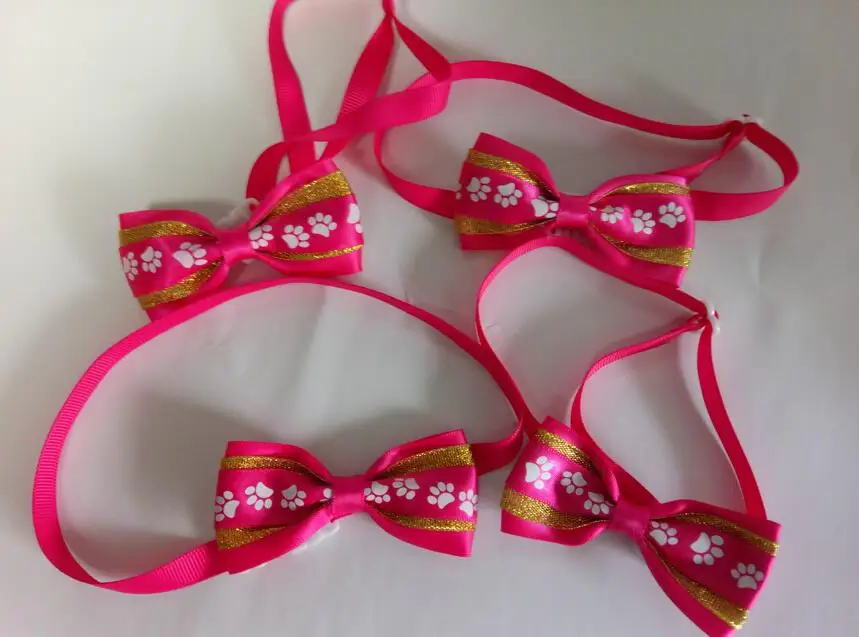 30 шт./лот Большая распродажа модные галстуки-бабочки для девочек собак щенков