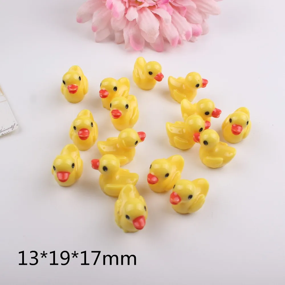 

10pcs/lot flat back resin duck resin cabochons accessories resin animals