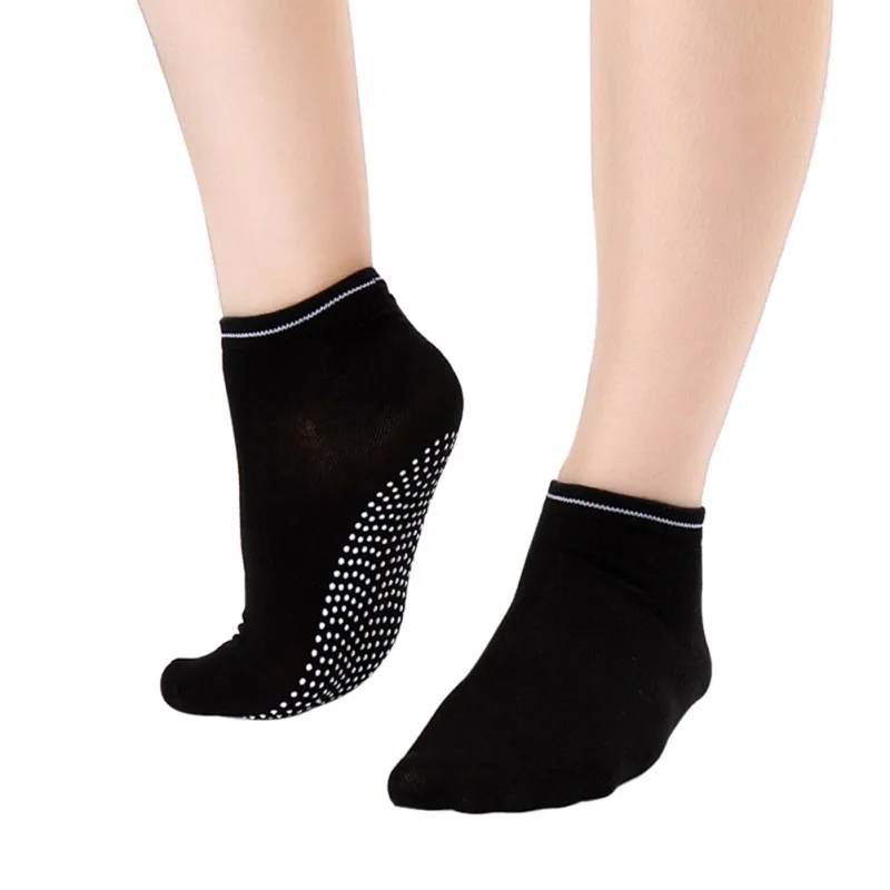 

Women Fitness Cotton Gym Sports Socks Non Slip Massage Yoga Pilates Socks 12 Colors New 2017