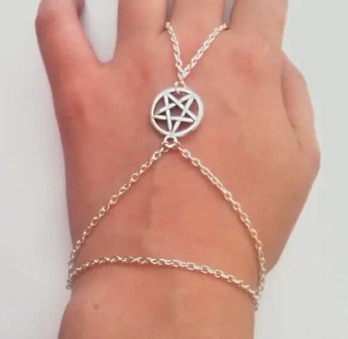 Браслет цепочка для подчиненных браслет ручной работы с пентаграммой|h bracelet|bracelet