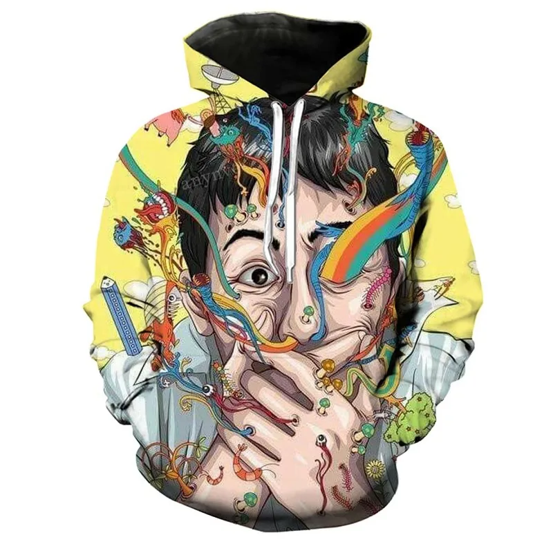 Hot Sale Sweatshirts Mens Brand Hoodies Men Joker Printing Hip Hop Hoodie Male Casual Tracksuits Size S-5XL Wholesale and Retail | Мужская