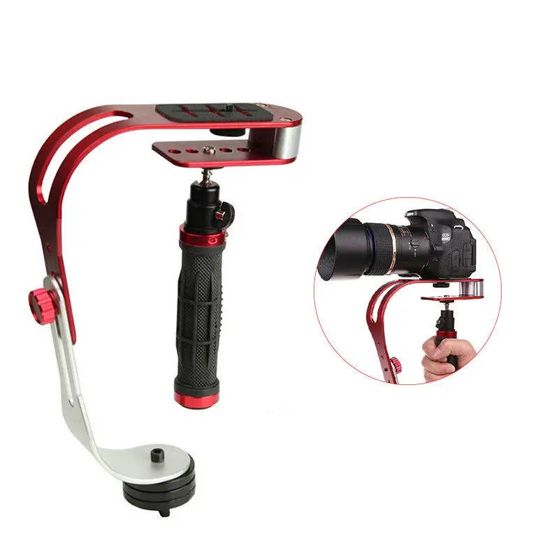 Красный Ручной Стабилизатор для видеокамеры Steadicam Canon Nikon Sony Gopro Hero Phone DSLR DV с