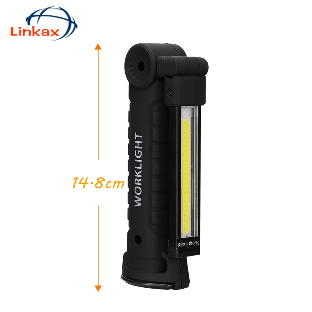 big size Гибкий COB светодиодный вспышка светильник 5-режим Палатка лампа USB Перезаряжаемые фонарь Магнитный SOS рабочий светильник - Мощность в ваттах: big size