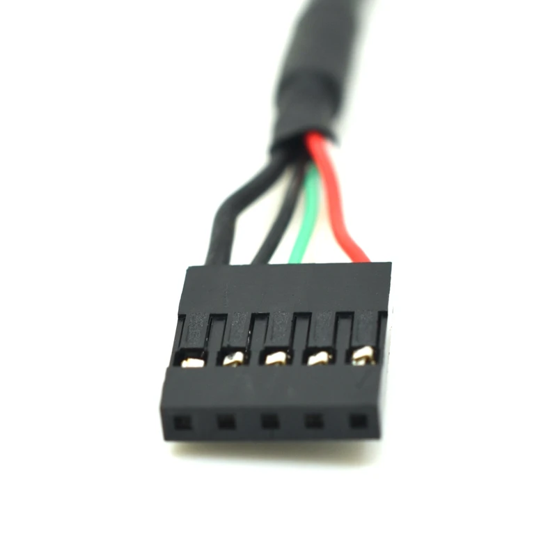 Фото 20-сантиметровый панельный кронштейн USB 2,0 B для принтера с внутренней резьбой и штекером 2,0 мм 5-Контактный корпус PCB кабель для материнской пл... №3