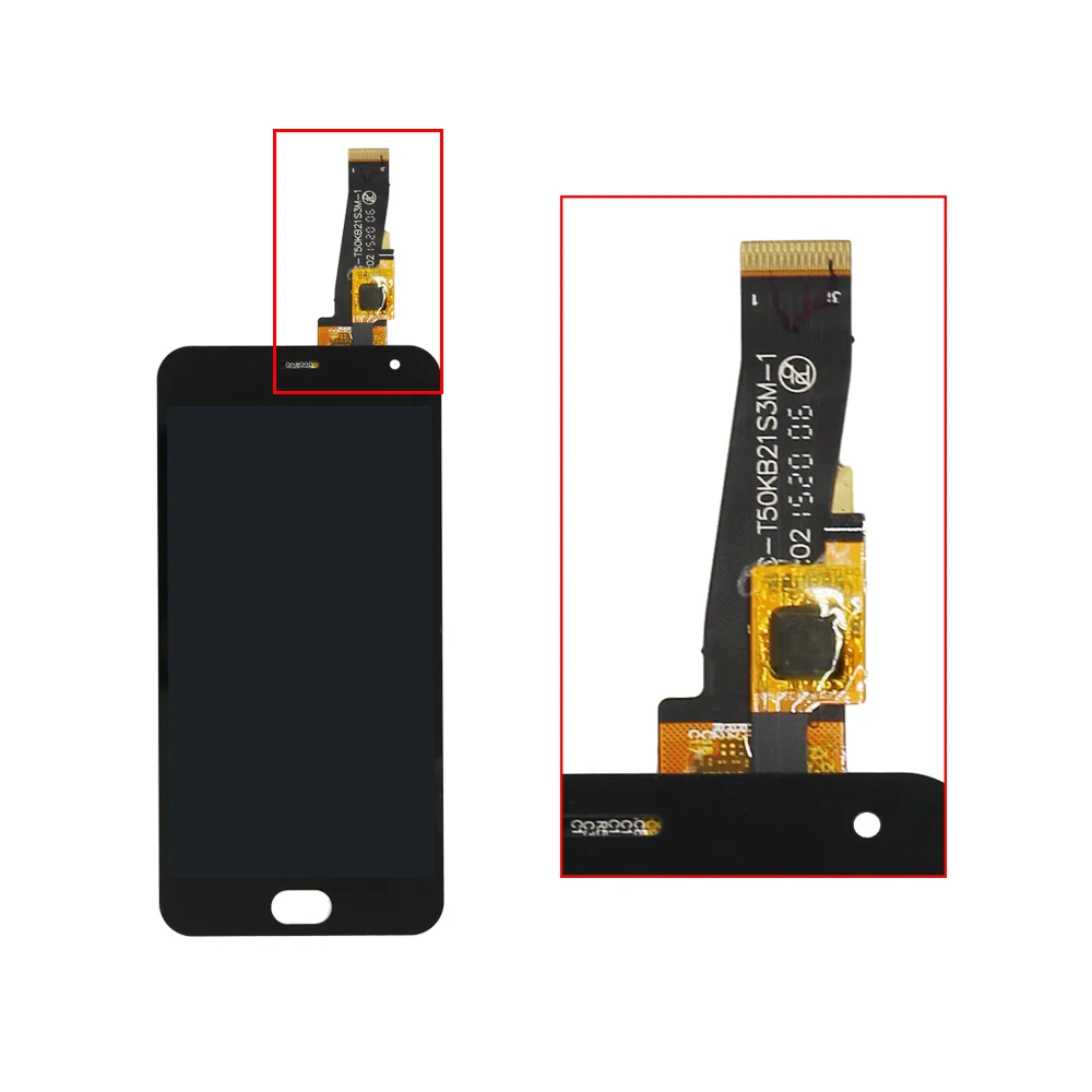 Reepanel For Meizu M2 mini LCD Display Touch Screen Digitizer assembly with frame for meizu meilan 2 mobile phone panel parts |