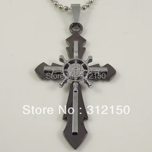 10 шт./лот Бесплатная доставка Оптовая продажа модные панк руль крест кулон