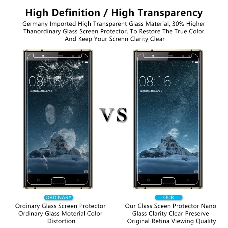 2 шт./лот 2.5D 0 26 мм 9H Премиум Закаленное стекло для Oukitel K3 Защитная пленка экрана 5