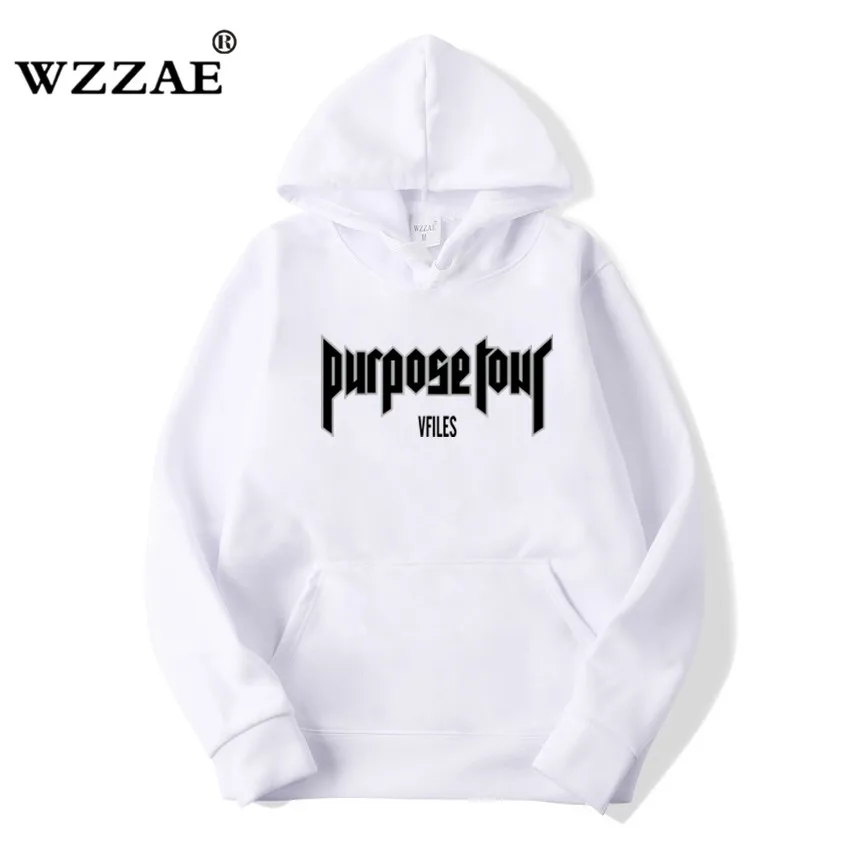 WZZAE 2018 Фирменная Новинка Мода PURPOSE TOUR Толстовки с капюшоном Джастин Бибер