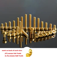 20pcs m2 m2 5 m3 m4 m5 allen screw hex socket knurled cap cup head screw titanium gold plated bolts length 4 35mm