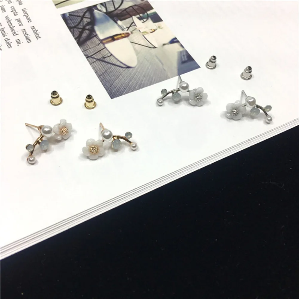 Блестящие серьги креативные металлические в виде цветка ювелирное изделие для