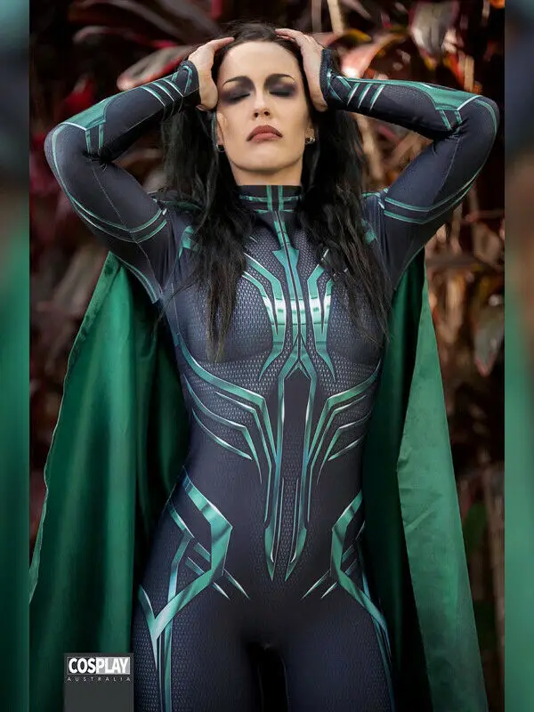 2019 Тор Ragnarok Hela карнавальный костюм вечерние костюмы супергероя на Хэллоуин Zentai