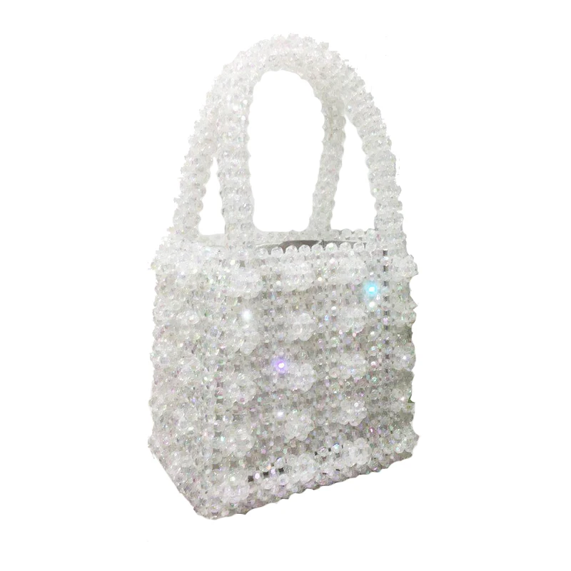 Женская сумка с жемчугом сумка-тоут из бисера модная винтажная для вечерние